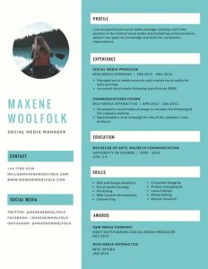 theatre resume example canva blue creative resume maciigndxg