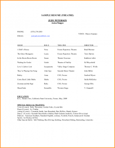 theatre resume template theatre resume example acting resumes templates theatre resume template google docs