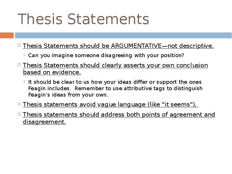 thesis statement template