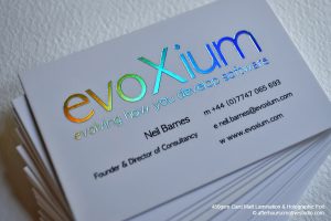 thick business cards holographic foil card