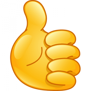 thumbs up emoji text thumb up