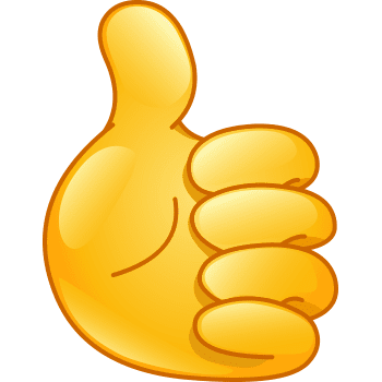 Thumbs Up Emoji Text | Template Business