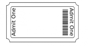 ticket stub template screen shot at am