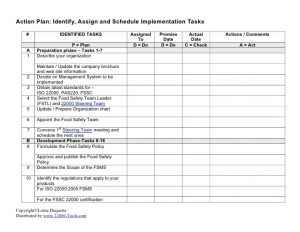 time schedule templates fsms action plan