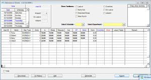 time schedules templates as