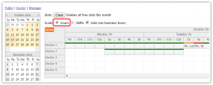 time scheduling template angularjs doctor appointment scheduling php scale hours