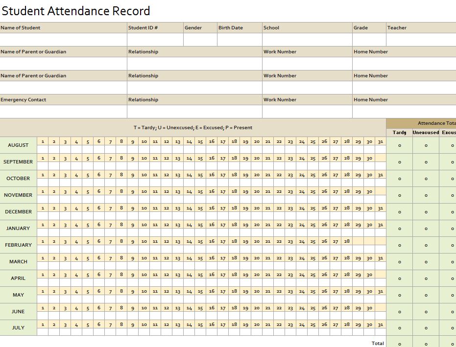 timecard template excel