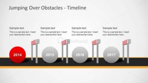 timeline template powerpoint obstacles powerpoint template x