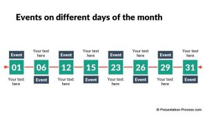 timeline template powerpoint pptx flat design timeline