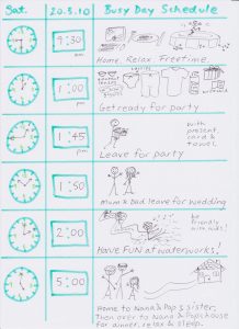 timeline templates for kids busy day schedule