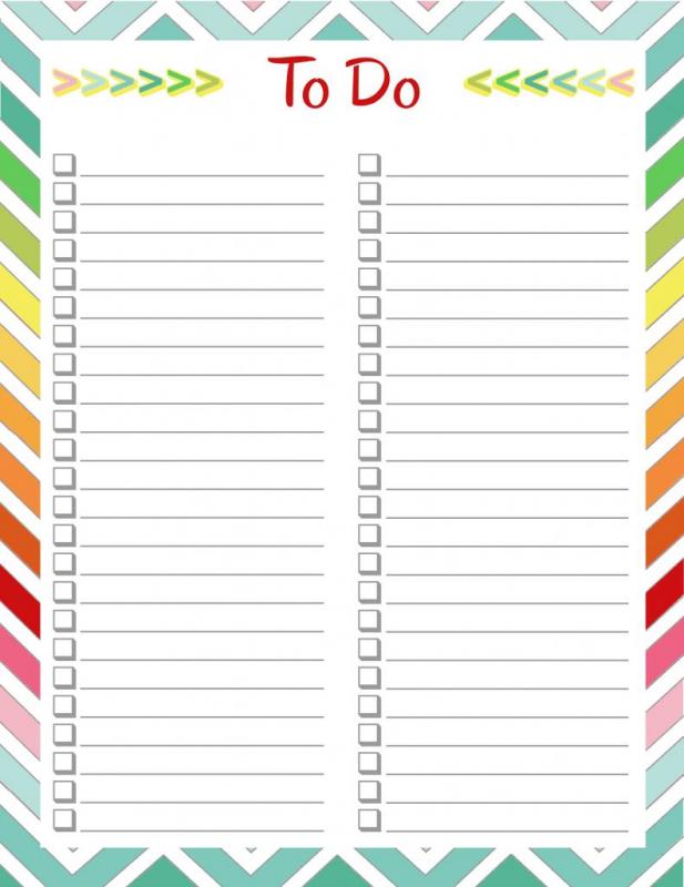 to do list template word