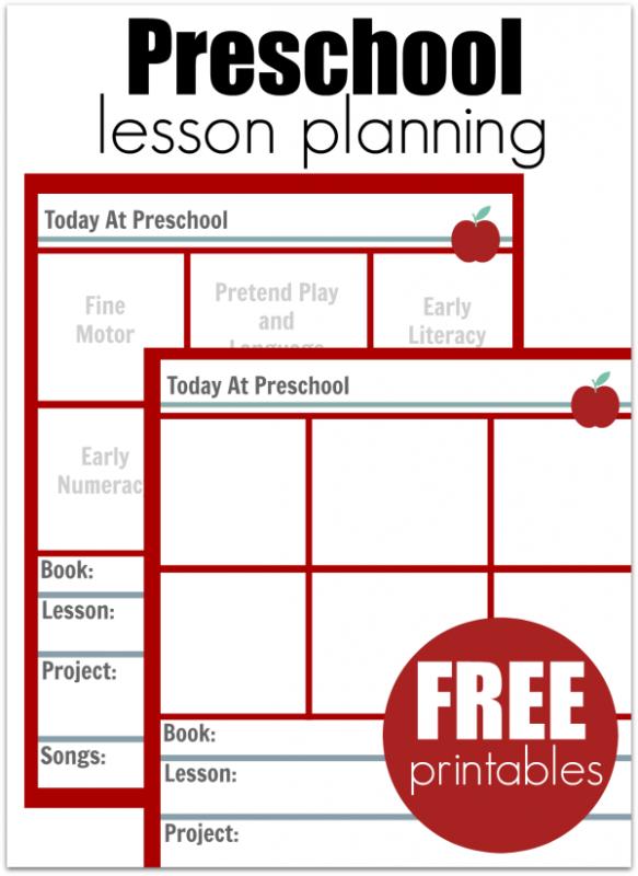 toddler lesson plan template