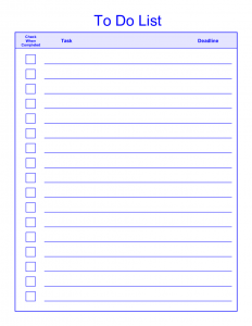 Todo List Pdf | Template Business