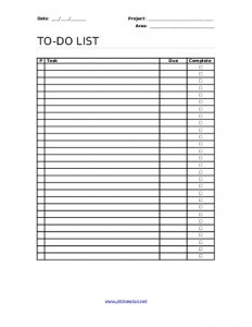 todo list pdf todo list