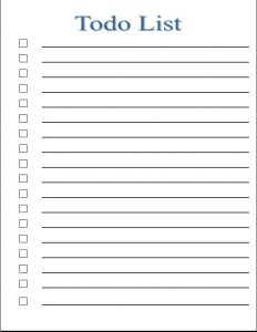 todo list template word to do list template image