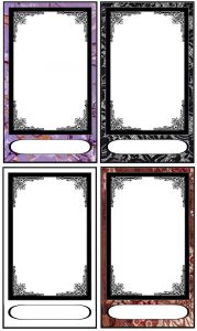 trading card template photoshop tarot card templates by fararden