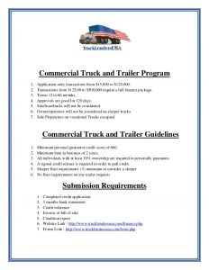 trailer bill of sale template commercial truck financing