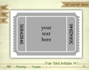 train ticket template il xn itbq