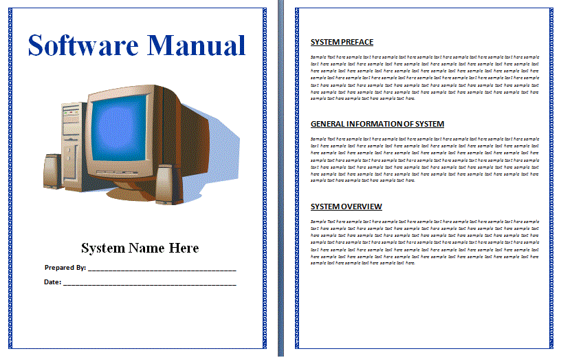 training manual template word