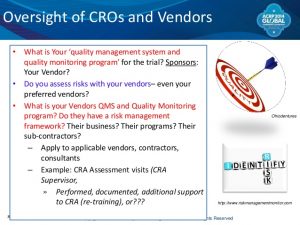 training program template managing risks in outsourced clinical trials