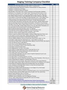 training program template staging training comparison checklist