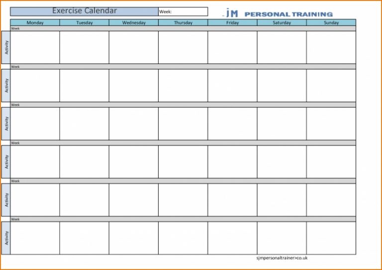 Training Schedule Template | Template Business