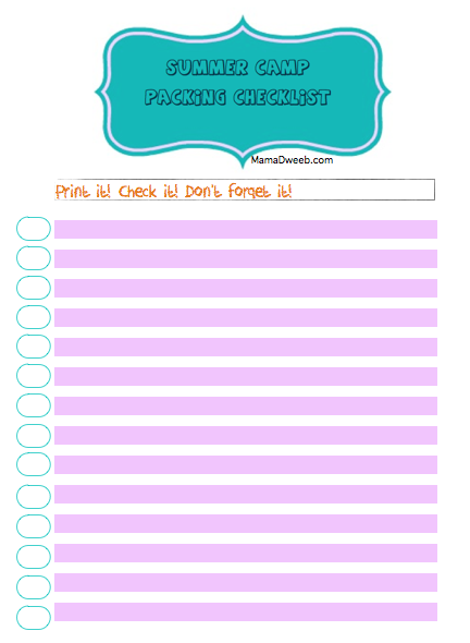 travel checklist pdf