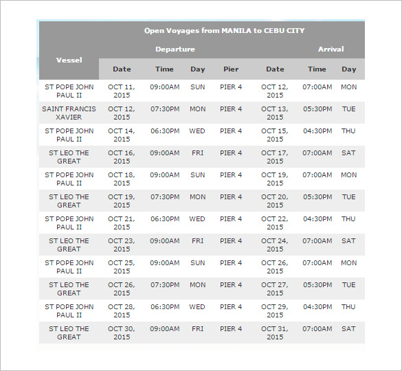 travel planner template