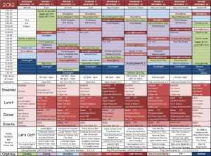 travel planner template main itinerary