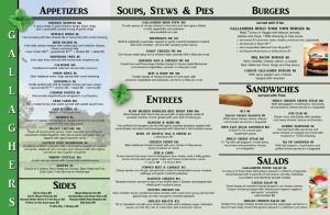 tri fold menu menu trifold