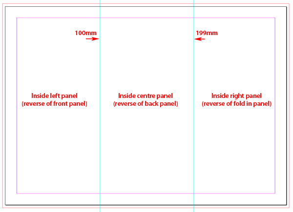 tri fold menu template