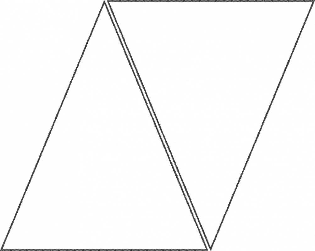 triangle banner template