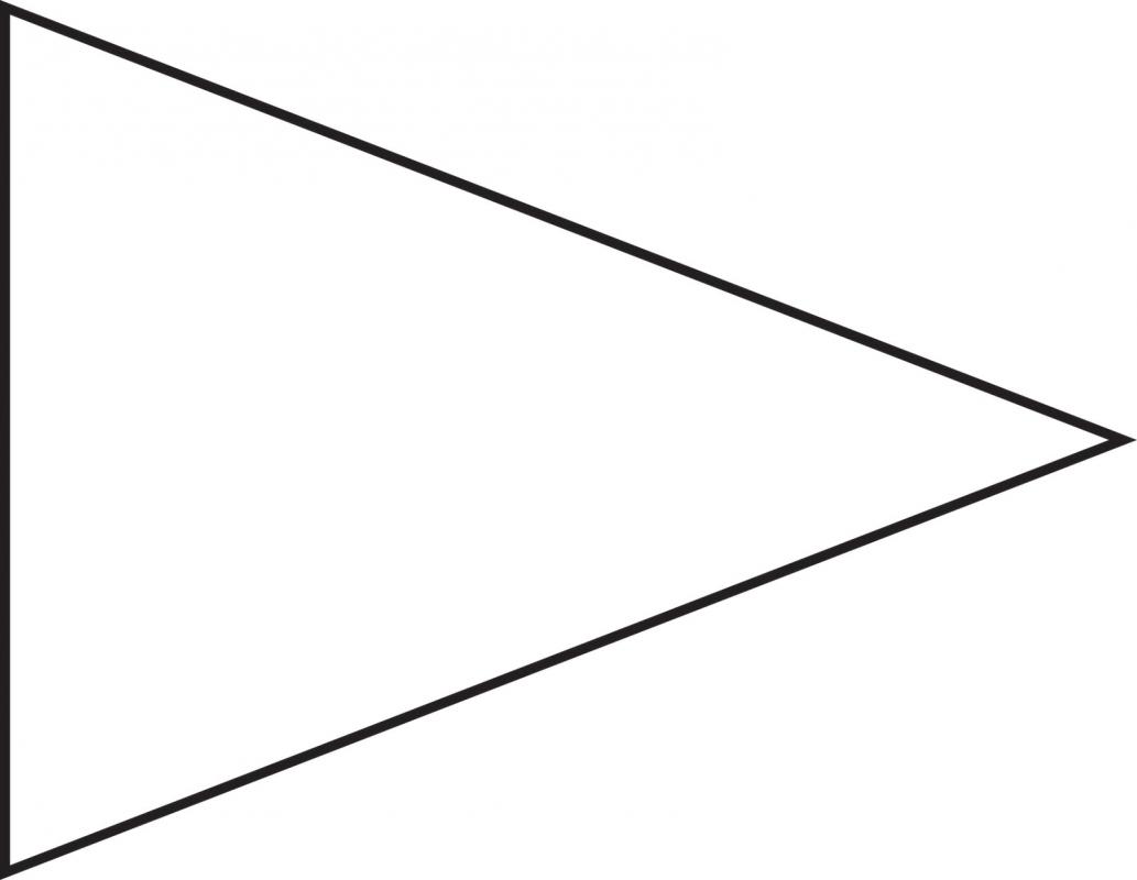 triangle banner template