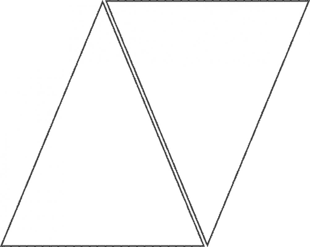 triangle banner template