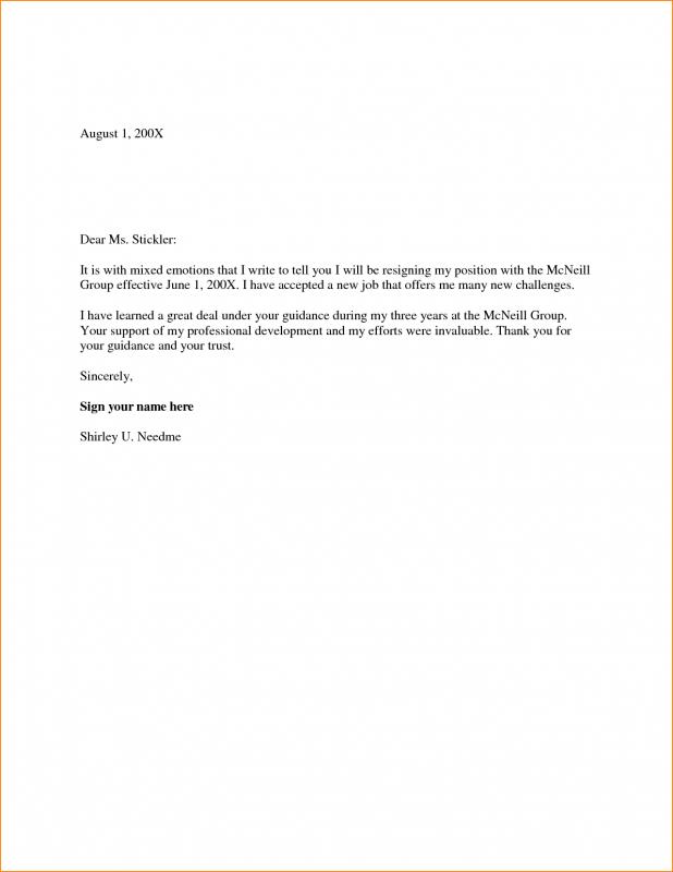 Two Week Notice Letter | Template Business