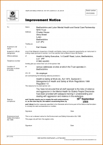 two week notice letter template improvement notice template