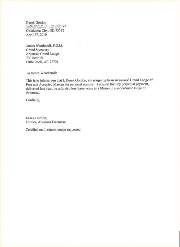 Two Weeks Resignation Letter | Template Business