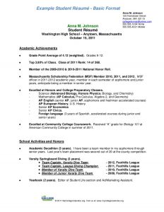 undergraduate student cv template student resumeformata