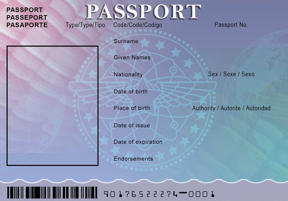 of template inside passport Us Template  Template Passport  Business Photo