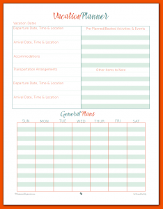 vacation budget planner vacation budget planner