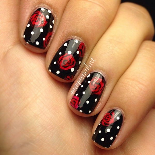 valentine nails design