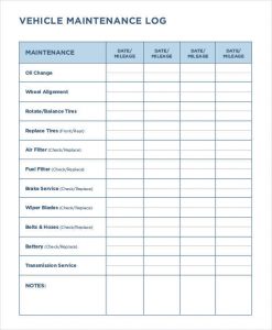 vehicle maintenance log vehicle maintenance log2