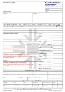 vehicle sale agreement rmi sml