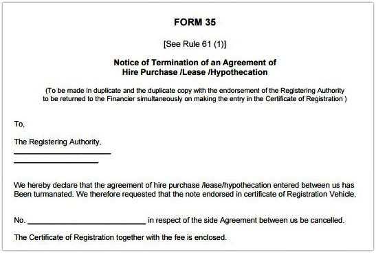 vehicle sale agreement