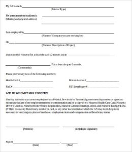 verification of employment form template generic employment verification form