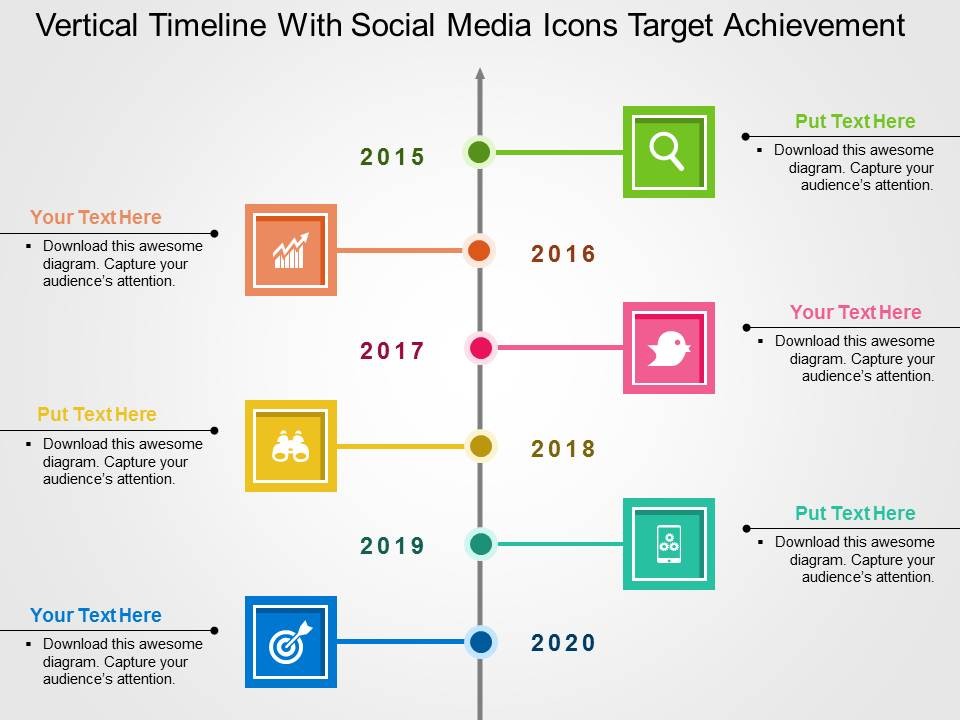 Vertical Timeline Powerpoint Template Free