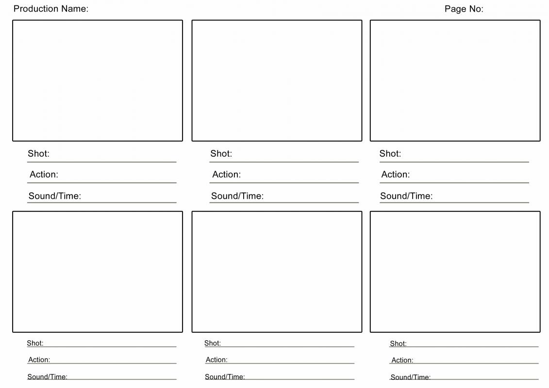 video storyboard template