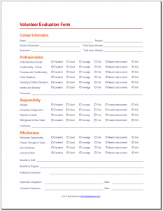 volunteer application template