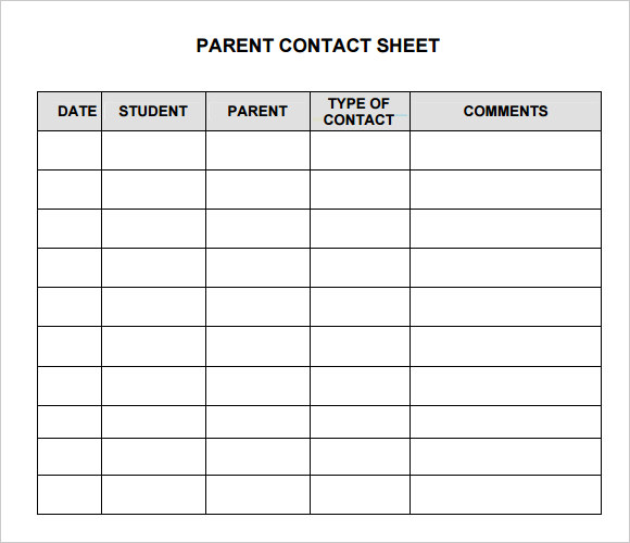 volunteer time sheet