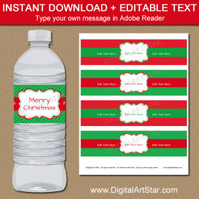 water bottle label template free